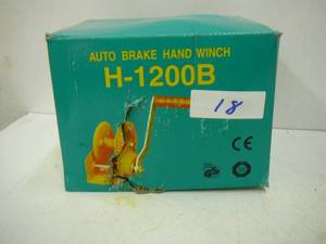 Auto Break Hand Winch