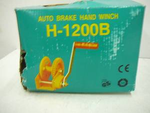 Auto Break Hand Winch