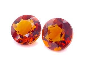 lot 30A image: 1.73 Carat Deep, Rich Citrine Gemstones Pair