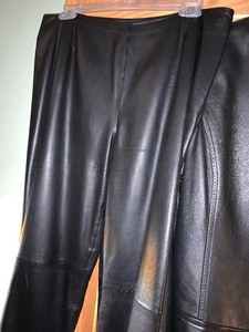 lot 140 image: Dana Buchman Leather Pants and Jacket