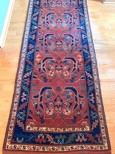 lot 16 image: Beautiful Afghan Carpet Runner