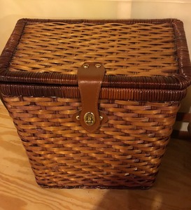 lot 110 image: Wicker Picnic Basket Lot