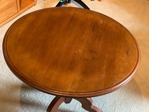 lot 20 image: Petite Round Accent Table