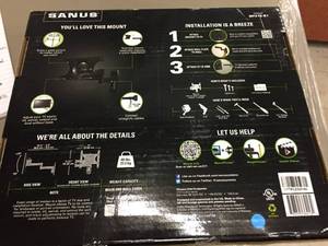 lot 74 image: Sanus Full Motion TV Wall Mount