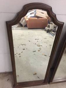 lot 114 image: Two Beveled Glass Wall Mirrors