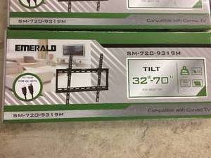 lot 116 image: Three Emerald TV Wall Mounts For 32 To 70 Inch TVs