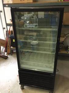 lot 144 image: Coke  Refrigerator Cooler On Wheels