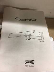 lot 165 image: Observator Ikea TV Wall Mount