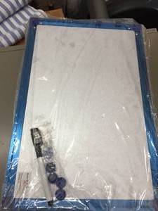 lot 204 image: Lot of Five Econ-O-Line Dry Erase Corkboards