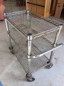 lot 215 image: Metal Rolling Rack