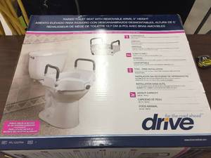 lot 263 image: Drive Raised Toilet Seat With Removable Arms