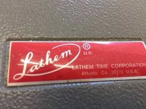 lot 270 image: Vintage Lathem Time Card Rack