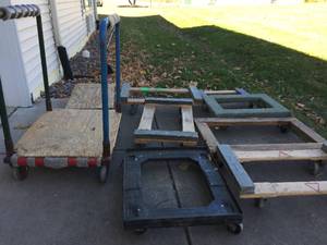 lot 280 image: Huge Lot Of Heavy Duty Rolling Carts