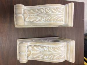 lot 285 image: Clay Curtain Rod Accents
