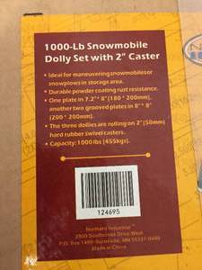 lot 304 image: 1000 Pound Snowmobile Dolly Set