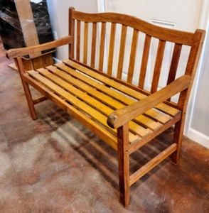 lot 10 image: Wooden Bench