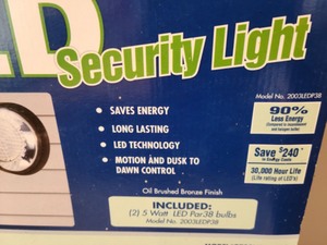 lot 23 image: LED Security Lights