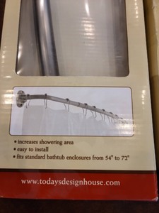 lot 25 image: Pair of Shower Curtain Rods