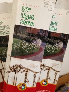 lot 40 image: Christmas Outdoor LightsStakes