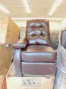 lot 20 image: Half of Theater Seating Couch