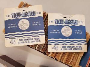 Vintage View Master w Catalog of View Master Slides w Light Attachment