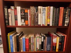 (3) Shelves of Mostly Hard Back Books Lot