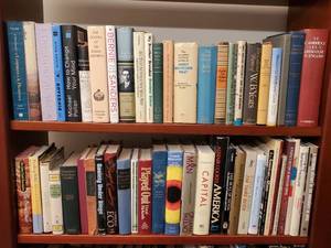 3 Shelves of Hard Back Books Lot