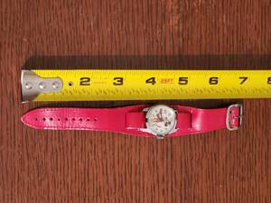 Vintage Red Childs Mickey Mouse Watch