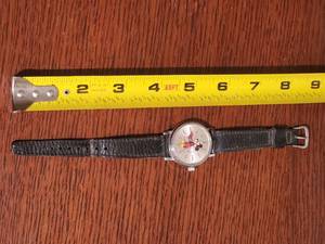 Vintage Black Youths Mickey Mouse Watch