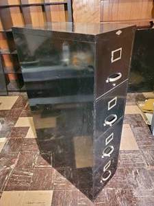 Black 4 Drawer Filing Cabinet