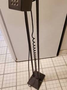 Black Height Adjustable Floor Lamp