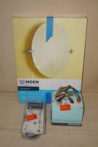 Moen Banbury Mirror, 2 Faucets