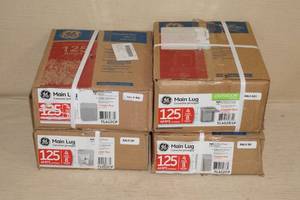 4 GE 125 Amp Main Lug Electrical Boxes