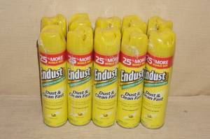 10 Cans of Endust Cleaner