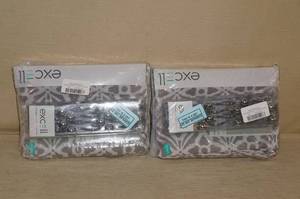 2 Shower Curtains with Hooks