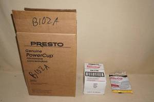 lot 25 image: Case of Presto Power Cups Microwave Concentrators