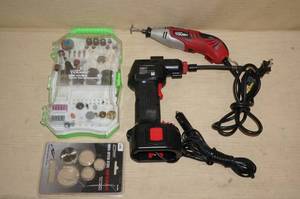 lot 49 image: Corded Dremel, Bits