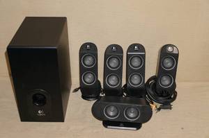lot 99 image: Logitech X-530 5.1 Computer Surround Speakers