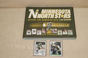 lot 109 image: Signed North Stars Book and a Couple Cards