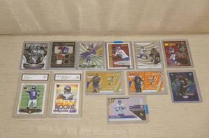 lot 113 image: SignedJerseyInsert Vikings Cards