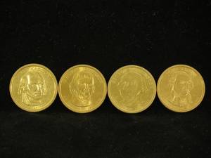 lot 68 image: (4) 2007-D Presidential Dollar Coins