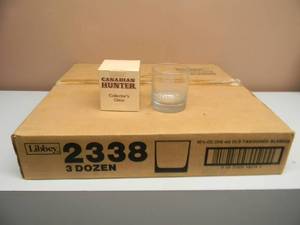 lot 13 image: CASE OF SEAGRAM CANADIAN HUNTER COLLECTOR GLASSES - 36 TOTAL - SEE PICTURES
