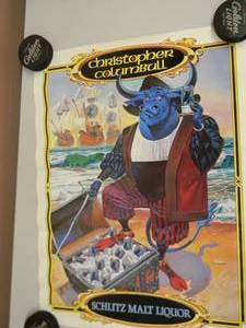 lot 36 image: SCHLITZ MALT LIQUOR POSTER - SEE PICTURES