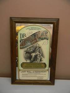 lot 47 image: Dr McGILLICUDDYS MIRROR - APPROX 12 BY 19 - SEE PICTURES