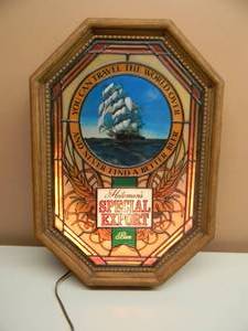 lot 50 image: SPECIAL EXPORT BEER MOTION SIGN WITH THE SHIP - WORKS - SEE PICTURES