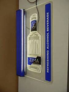 lot 72 image: ZIMA LIGHTED SIGN - NICE - SEE PICTURES