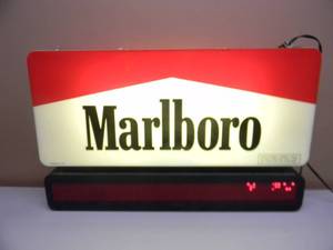 lot 109 image: MARLBORO LIGHTED SIGN MESSAGE BOARD - SEE PICTURES