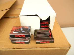 lot 111 image: CASE OF MARLBORO STICK MATCHES - 24 BOXES TOTAL - SEE PICTURES