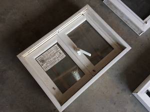 Three Vinyl Windows