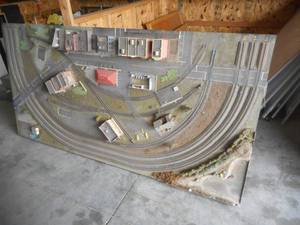 Large Electric Train Track Set-Up